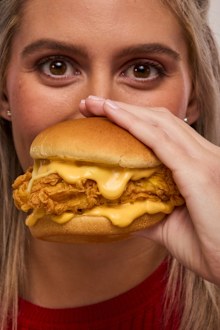 The Red Rooster Cheese Burger - June 2025 limited time only