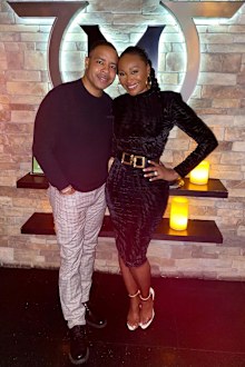 Real Housewives of Atlanta star Cynthia Bailey and husband Mike Hill.