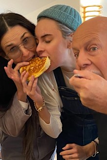 Tallulah Willis, mum Demi Moore and dad Bruce Willis, photo