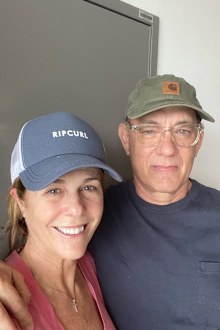 Tom Hanks and Rita Wilson in isolation