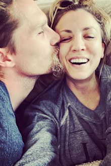 Kaley Cuoco and estranged husband Karl Cook.