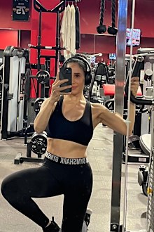 Nadia Suleman revealed that although she has a busy life, she still finds time to get to the gym and work on herself. 
