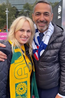 Rebel Wilson and Youri Djorkaeff
