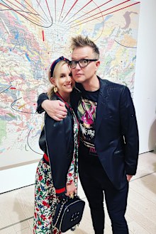 Mark Hoppus and his wife Skye.