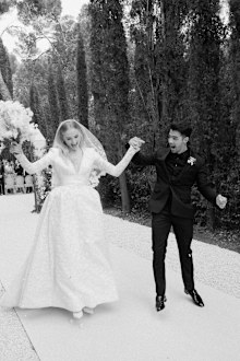 Joe Jonas and Sophie Turner share their wedding photos.