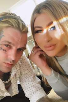Singer Aaron Carter welcomes a baby boy with fiancée Melanie Martin.