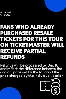 Ticketmaster has responded to Olivia Dean after resale price hike scandal