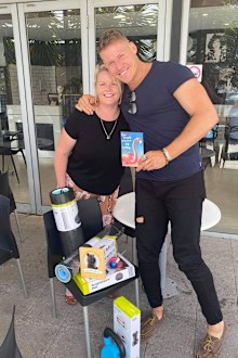 A big smile from Seb after the MAFS star received a much-needed pick me up.