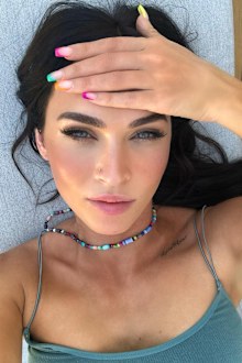 Megan Fox celebrates pride month in new photos.