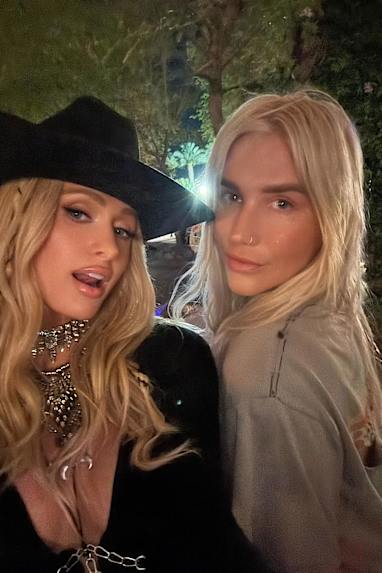 Paris Hilton and Kesha Coachella