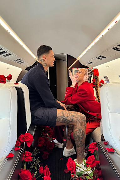 Winnie Harlow and Kyle Kuzma