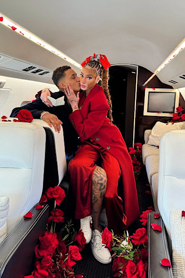Winnie Harlow and Kyle Kuzma