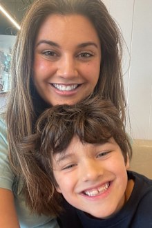 Jamila Rizvi with her son
