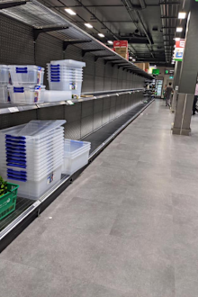 Niki empty shelves Woolies Dee Why