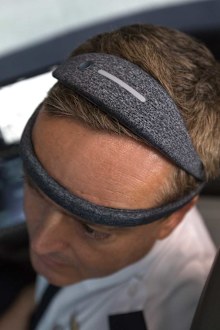 Head monitor for Qantas pilot