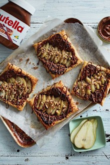 Pear and Nutella tart. Courtesy of Delicious Creations with Nutella