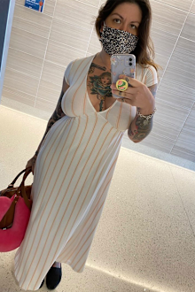 Woman taking selfie