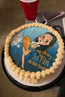 Boyfriend fart cake for girlfriend