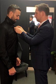 Nic MAFS suit fitting local business