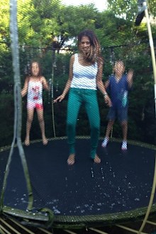 Anju managed to pull herself together for the sake of her kids.