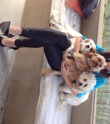 Tanya with fur babies