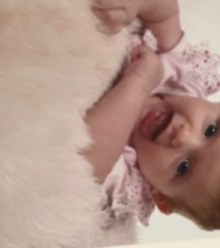 Francesca as a baby