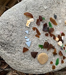 Jo Abi sea glass found at Bundeena Beach