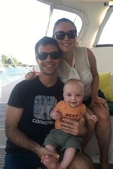 Baby saved new mum's life with baby and husband