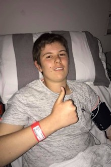 Isaac thumbs up