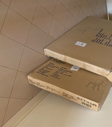 'The dining table arrived flat-packed. Damn.'