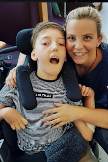 Nikki nurse with patient boy