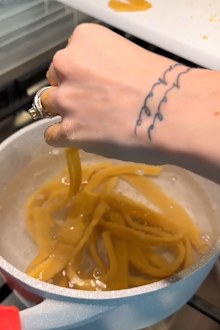 Making fresh pasta out of dried spaghetti 