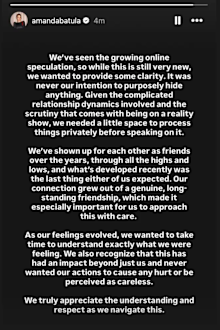 Summer House star Amanda Batula addresses West Wilson relationship in statement on Instagram
