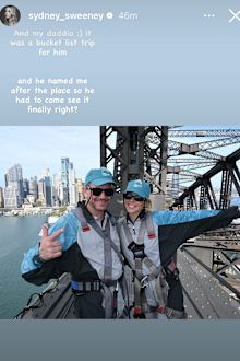 Sydney Sweeney does the Sydney Harbour Bridge Climb with her best friend and dad