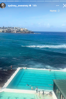 Sydney Sweeney visits Sydney, taking in the sights of Bondi 