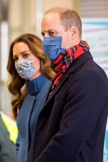 Prince William and Catherine Middleton meet with frontline workers in Scotland.