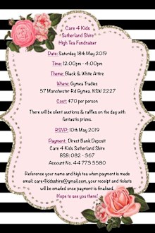 The next fundraising event is on May 18.