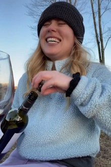 Woman explains wine glass photo fail TikTok