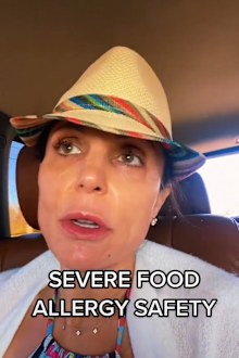 Bethenny Frankel, TikTok, severe food allergy
