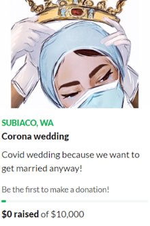 There are multiple requests from couple wanting help to pay for their weddings.