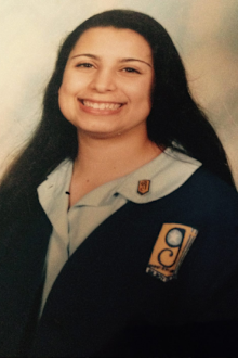 Jo Abi in high school