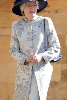 Lady Jane Fellowes attends Harry and Meghan's wedding in 2018.