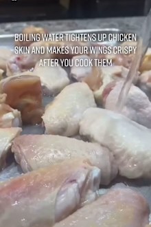 Crispy chicken skin hack