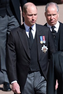 Prince William wears medals at Prince Philip's funeral