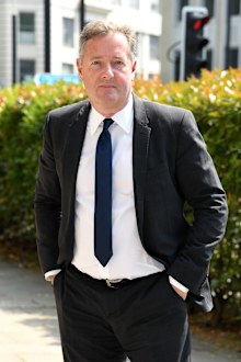Piers Morgan attends the funeral of Dale Winton at the Old Church, 1 Marylebone Road on May 22, 2018 in London, England.