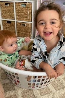 "Our two little miracles."
