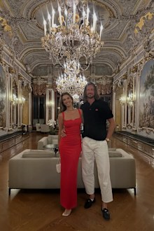 Matthew Copley and Delta Goodrem