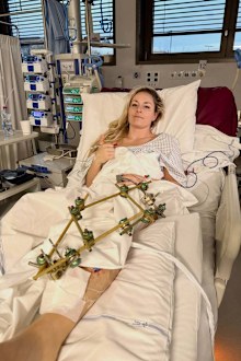 Skiing star Lindsey Vonn took to instagram to give an update on her health after undergoing surgery on her broken leg.