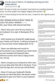 The book has been shared on a wedding planning Facebook page.