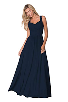 The bridesmaid's dress chosen for the event.